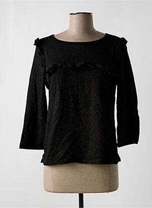 Top elasticitate mâneci 3/4 negru LA FEE MARABOUTEE femeie