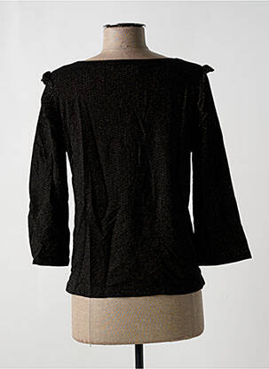 Top elasticitate mâneci 3/4 negru LA FEE MARABOUTEE femeie
