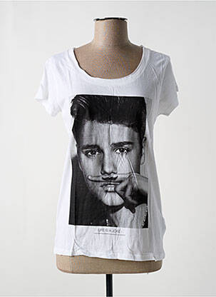 Tricou imprimeu fantezie mâneci scurte alb ELEVEN PARIS femeie