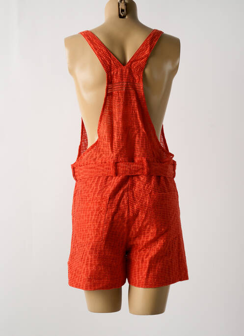 Salopetă scurtă buzunare bretele subțiri portocaliu SESSUN femme