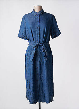 Rochie midi mâneci scurte mâneci scurte albastru ARMEDANGELS femeie