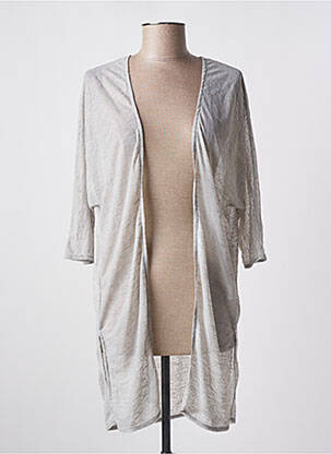 Vestă cu mâneci lungi gri ICHI femeie