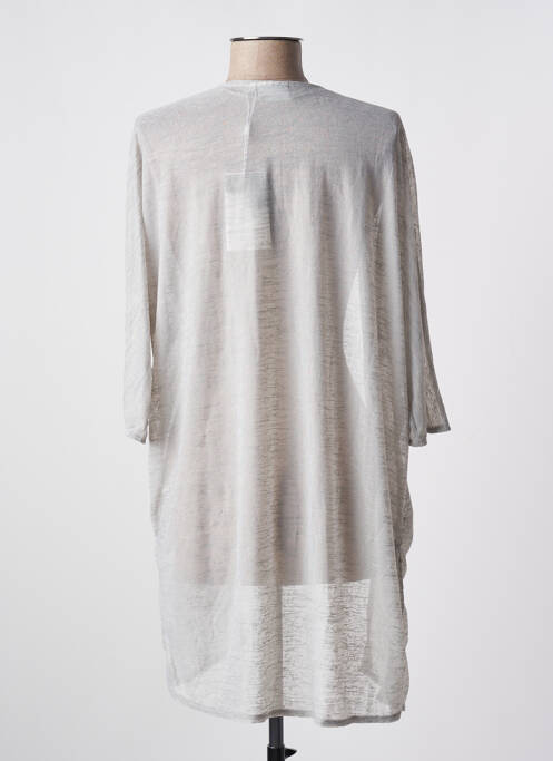 Vestă cu mâneci lungi gri ICHI femeie