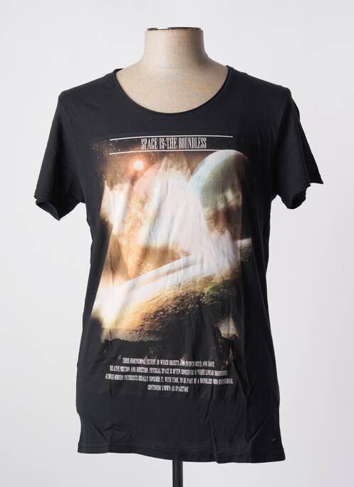 Tricou negru SOLID bărbat