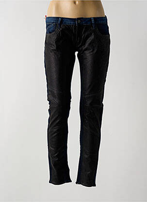 Pantalon slim talie joasă talie joasă negru LE TEMPS DES CERISES femeie