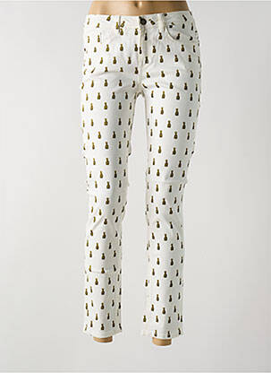 Pantalon slim alb LABDIP femeie