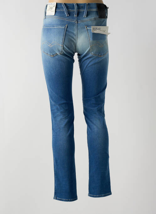 Blugi cu croială slim albastru REPLAY femeie