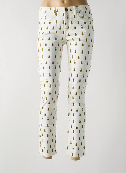 Pantalon slim alb LABDIP femeie