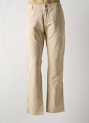 Pantalon chino bej KNOWLEDGE COTTON APPAREL bărbat