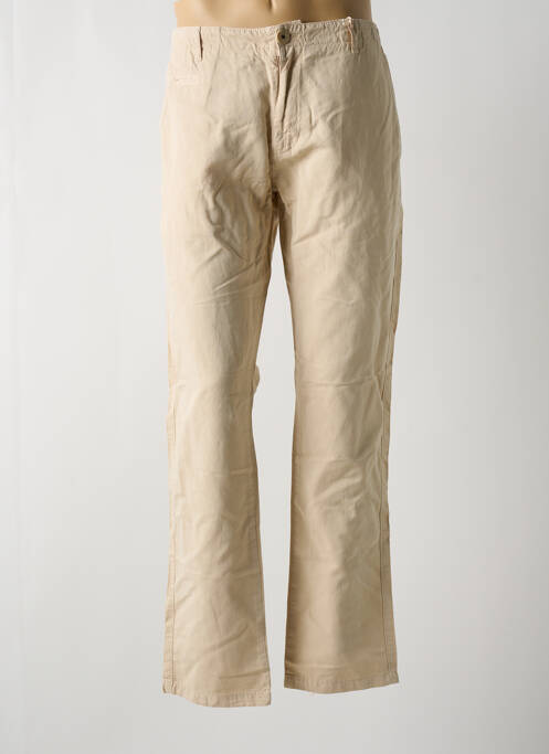 Pantalon chino bej KNOWLEDGE COTTON APPAREL bărbat