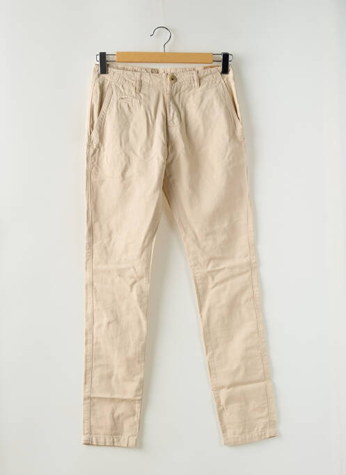 Pantalon chino bej KNOWLEDGE COTTON APPAREL bărbat