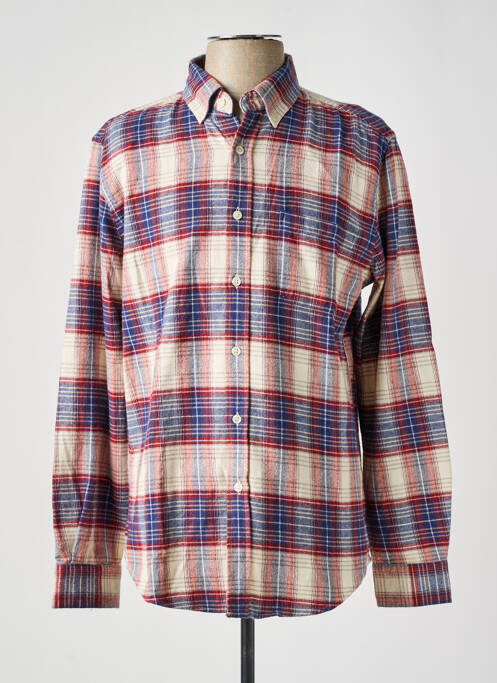 Cămașă cu mâneci lungi imprimeu scoțian bej BY CHARLIE B homme