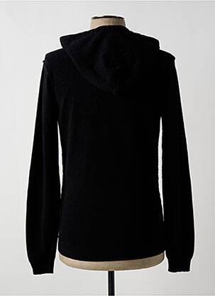 Hanorac cu glugă guler rotund mâneci lungi negru WOOL & CO bărbat