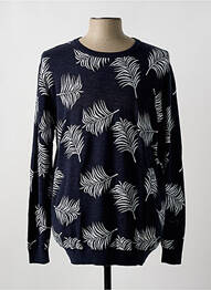 Pulover țesătură melanj mâneci lungi albastru KNOWLEDGE COTTON APPAREL homme