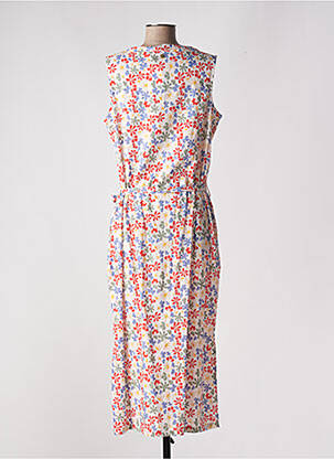 Rochie midi imprimeu floral fără mâneci alb ÉTYMOLOGIE femeie