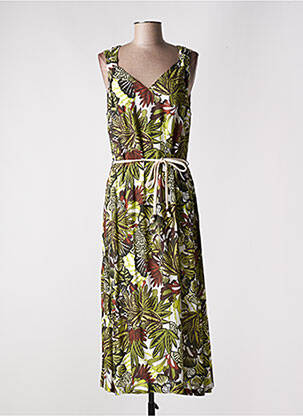 Rochie lungă fără mâneci fără mâneci verde DIANE LAURY femeie