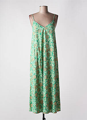 Rochie midi imprimeu floral bretele subțiri verde VERO MODA femeie