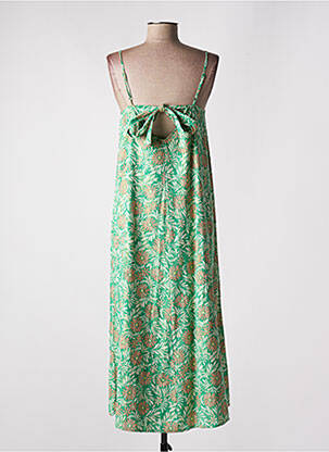 Rochie midi imprimeu floral bretele subțiri verde VERO MODA femeie