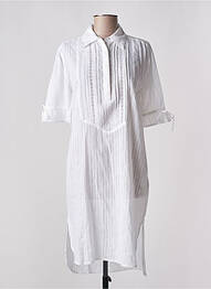 Rochie midi mâneci 3/4 mâneci 3/4 alb SCHOOL RAG femme