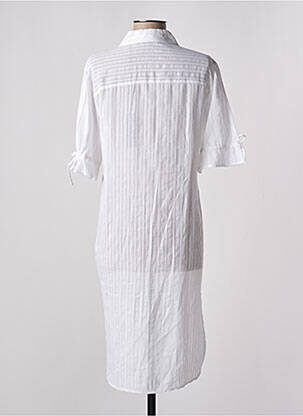 Rochie midi mâneci 3/4 mâneci 3/4 alb SCHOOL RAG femeie
