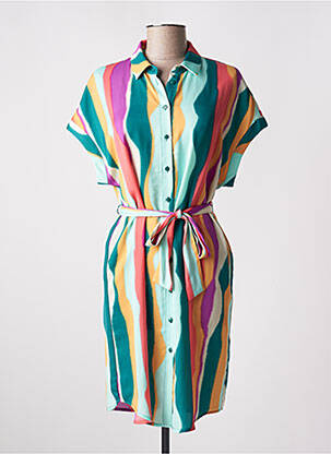 Rochie scurtă mâneci scurte mâneci scurte verde VERO MODA femeie