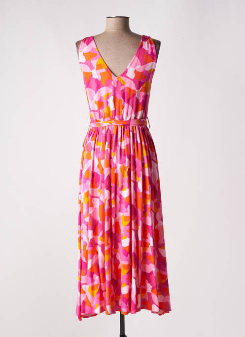 Rochie midi roz VERO MODA femeie