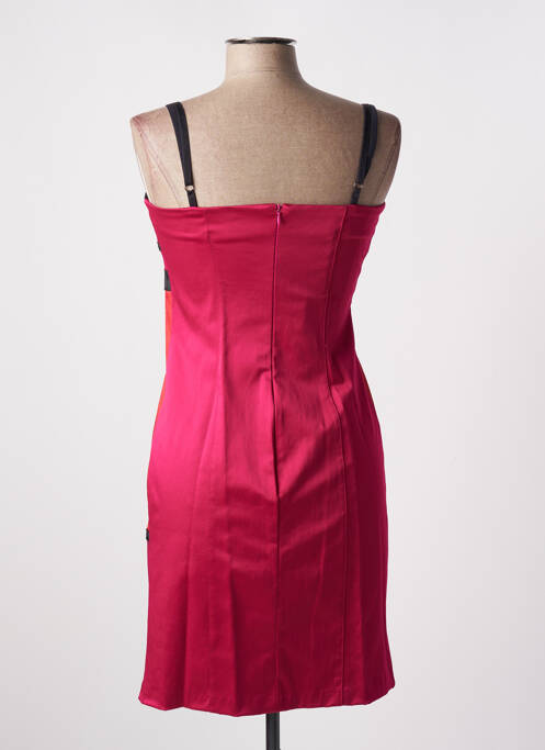 Rochie scurtă închidere cu fermoar la spate bretele subțiri roz RINASCIMENTO femme