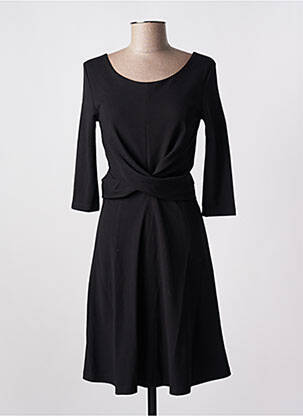 Rochie midi mâneci lungi mâneci lungi negru YERSE femeie