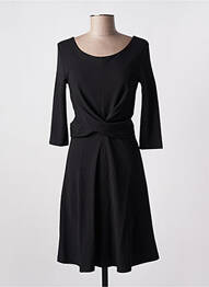 Rochie midi mâneci lungi mâneci lungi negru YERSE femme