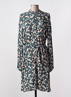 Rochie midi imprimeu floral mâneci lungi verde VERO MODA femeie