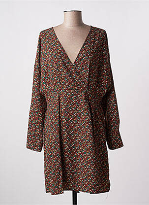 Rochie midi maro LILI & LALA femeie