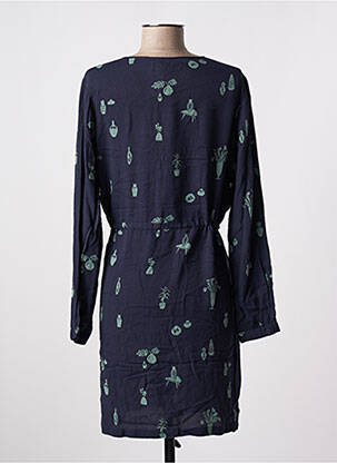 Rochie midi croială fluidă mâneci lungi albastru NICE THINGS femeie