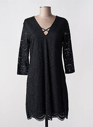 Rochie midi mâneci 3/4 mâneci 3/4 negru LOVIE & CO femeie
