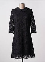 Rochie midi mâneci 3/4 mâneci 3/4 negru VEGAS femme