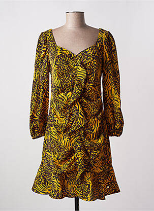 Rochie midi mâneci lungi mâneci lungi galben JUS D'ORANGE femeie