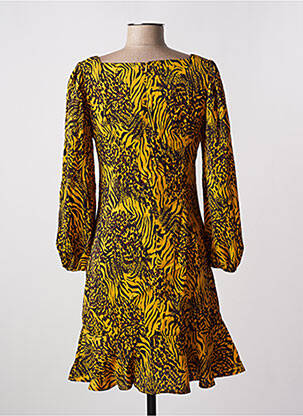 Rochie midi mâneci lungi mâneci lungi galben JUS D'ORANGE femeie