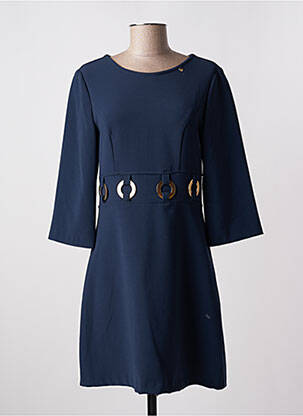 Rochie midi mâneci 3/4 mâneci 3/4 albastru RINASCIMENTO femeie