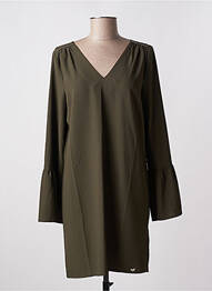Rochie scurtă mâneci lungi mâneci lungi verde LPB femeie