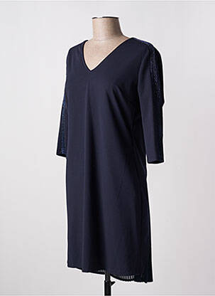 Rochie scurtă mâneci 3/4 mâneci 3/4 albastru RINASCIMENTO femeie