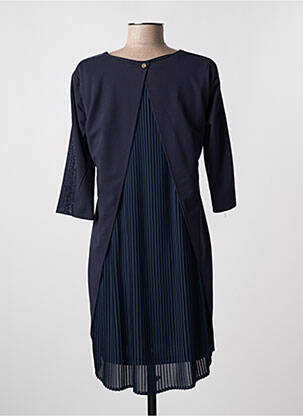 Rochie scurtă mâneci 3/4 mâneci 3/4 albastru RINASCIMENTO femeie