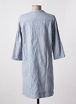 Rochie midi mâneci 3/4 mâneci 3/4 albastru EMA BLUE'S femeie