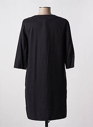 Rochie scurtă croială fluidă mâneci 3/4 negru YERSE femeie