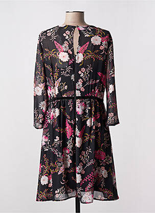 Rochie midi imprimeu floral mâneci 3/4 negru JUS D'ORANGE femeie