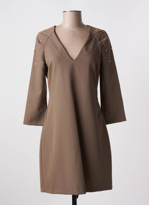 Rochie scurtă maro RINASCIMENTO femeie