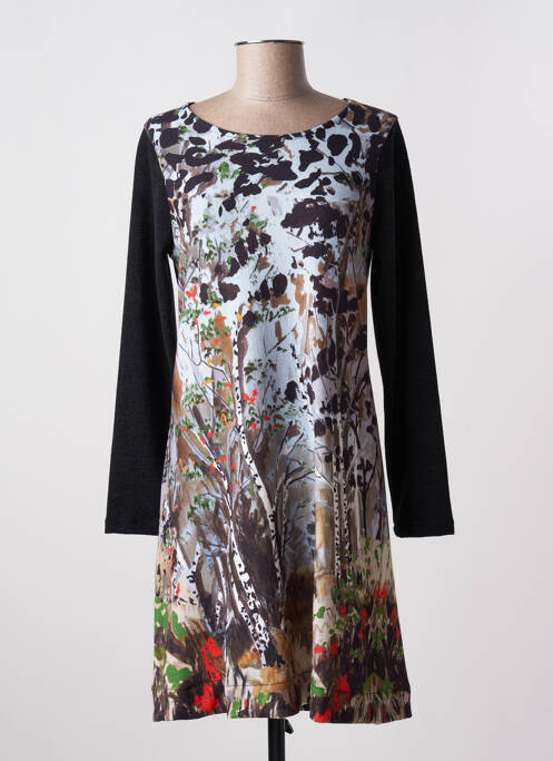 Rochie pulover negru MALOKA femeie