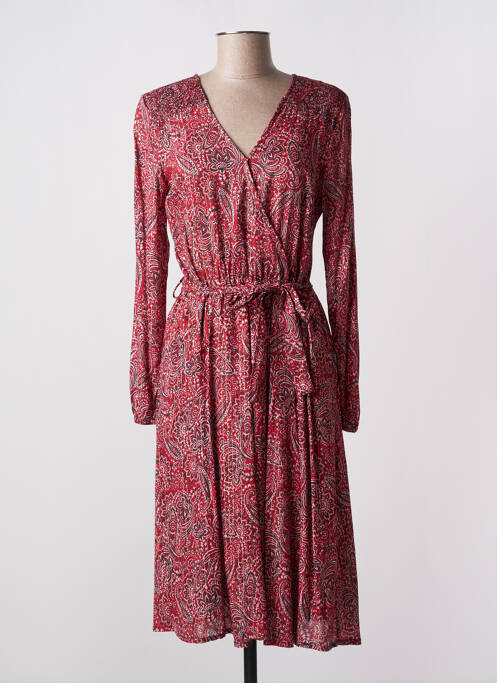 Rochie midi roșu C'EST BEAU LA VIE femeie