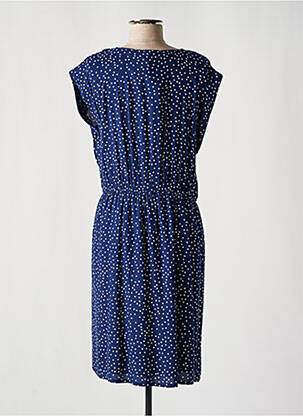 Rochie midi mâneci scurte mâneci scurte albastru C'EST BEAU LA VIE femeie