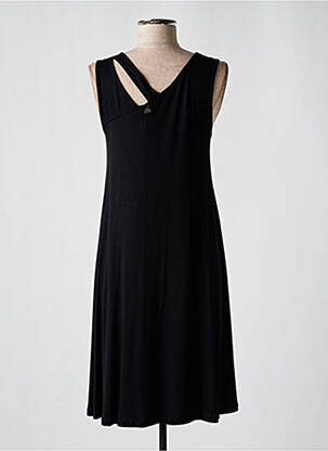 Rochie midi fără mâneci fără mâneci negru MALOKA femeie