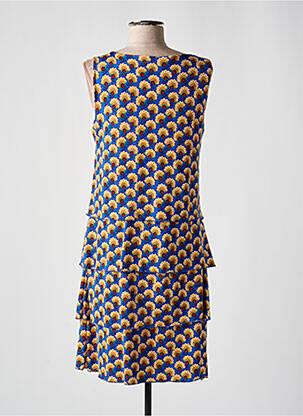 Rochie midi imprimeu floral fără mâneci albastru MAX & ENJOY femeie