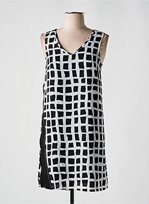 Rochie scurtă croială fluidă fără mâneci negru SCHOOL RAG femeie
